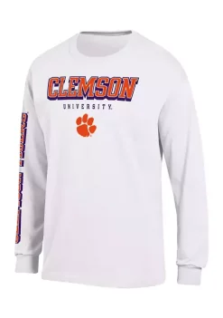 Best Pirce ✨ Champion® Boys 8-20 NCAA Clemson Tigers Long Sleeve T-Shirt 🎁