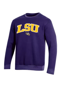 Budget 👏 Champion® NCAA LSU Tigers Crew Neck Sweatshirt 🤩