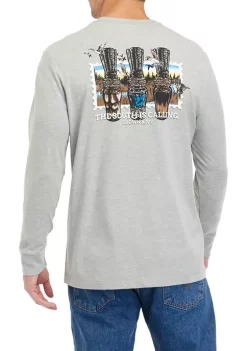 Buy 🎁 Cabana by Crown & Ivy™ Holiday Long Sleeve Graphic T-Shirt 🤩