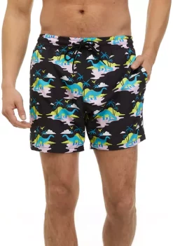 Promo 🔥 Cabana by Crown & Ivy™ Dinosaur Swim Trunks ⌛