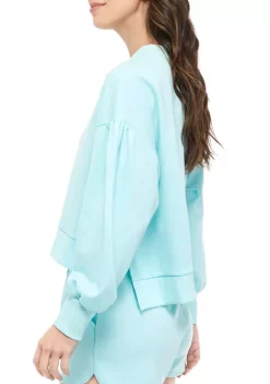 Best reviews of ✨ Cabana by Crown & Ivy™ Juniors' Long Sleeve French Terry Sweatshirt 🤩 -Champion® Sales Store Belk 1289