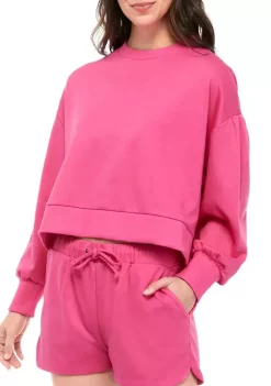 Best reviews of ✨ Cabana by Crown & Ivy™ Juniors' Long Sleeve French Terry Sweatshirt 🤩 -Champion® Sales Store Belk 1290