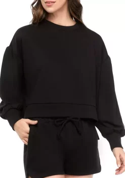 Best reviews of ✨ Cabana by Crown & Ivy™ Juniors' Long Sleeve French Terry Sweatshirt 🤩 -Champion® Sales Store Belk 1293