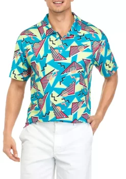 Best Sale 😉 Cabana by Crown & Ivy™ Short Sleeve Tropical Print Polo 👚 Shirt 🎉