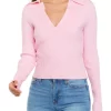 Best reviews of 🤩 Cabana by Crown & Ivy™ Long Sleeve Ribbed Polo Sweater 🧨 -Champion® Sales Store Belk 1323