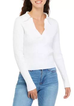 Best reviews of 🤩 Cabana by Crown & Ivy™ Long Sleeve Ribbed Polo Sweater 🧨 -Champion® Sales Store Belk 1327