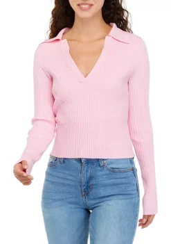 Best reviews of 🤩 Cabana by Crown & Ivy™ Long Sleeve Ribbed Polo Sweater 🧨 -Champion® Sales Store Belk 1329
