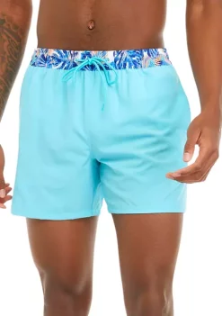 Top 10 🧨 Cabana by Crown & Ivy™ Printed Waistband Swim Trunks 💯
