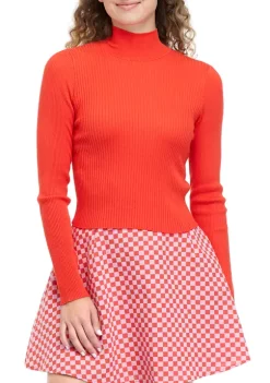 Cheapest ⌛ Cabana by Crown & Ivy™ Juniors' Long Sleeve Ribbed Turtleneck Sweater 🎉 -Champion® Sales Store Belk 1368