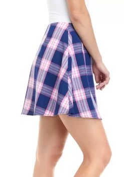 Cheapest 💯 Cabana by Crown & Ivy™ Juniors' Plaid A-Line 👗 Skirt 🧨 -Champion® Sales Store Belk 1421