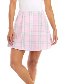Cheapest 💯 Cabana by Crown & Ivy™ Juniors' Plaid A-Line 👗 Skirt 🧨 -Champion® Sales Store Belk 1424