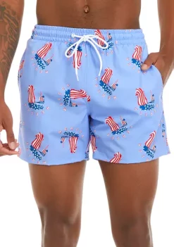 Top 10 😉 Cabana by Crown & Ivy™ Merica Mullet Man Swim Trunks 😉