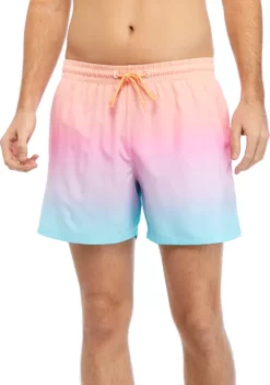 Deals 🤩 Cabana by Crown & Ivy™ Tie Dye Woven Swim Trunks 💯