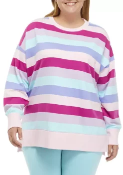 Promo ✨ Cabana by Crown & Ivy™ Plus Size Long Sleeve Sweeper Top 🎁