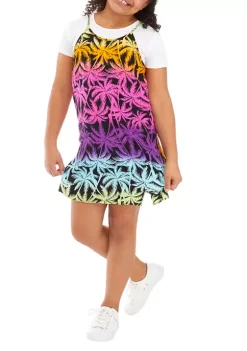 New ⭐ Cabana by Crown & Ivy™ 👧 Girls 7-16 Printed Sleeveless Slip 👗 Dress 🔔