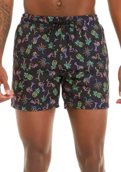 Coupon ⭐ Cabana by Crown & Ivy™ Neon Aloha Swim Trunks 😉 -Champion® Sales Store Belk 1550