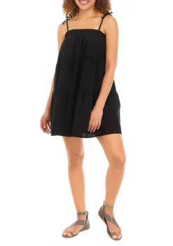 Brand new ⌛ Cabana by Crown & Ivy™ Juniors' Swing Eyelet Tank 👗 Dress 😀 -Champion® Sales Store Belk 1557