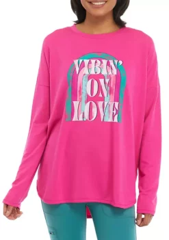 Budget ⭐ Cabana by Crown & Ivy™ Long Sleeve Baby Terry Graphic Sweatshirt 🌟