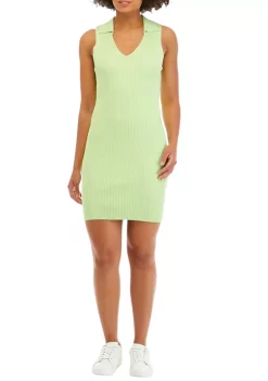 Hot Sale 😀 Cabana by Crown & Ivy™ Juniors' Sleeveless Collared Rib Sweater 👗 Dress 😍 -Champion® Sales Store Belk 1576