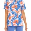 Outlet ⭐ Cabana by Crown & Ivy™ Short Sleeve Oversized Tie Dye Graphic T-Shirt 😉 -Champion® Sales Store Belk 1581