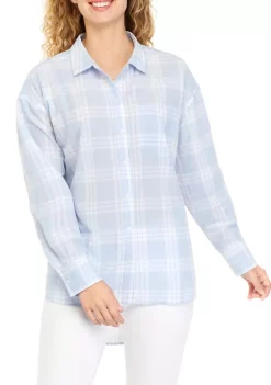 Flash Sale ✔️ Cabana by Crown & Ivy™ Juniors' Long Sleeve Button Down 👕 Shirt 😉