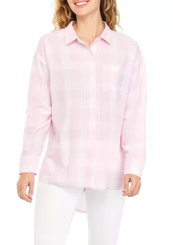 Flash Sale ✔️ Cabana by Crown & Ivy™ Juniors' Long Sleeve Button Down 👕 Shirt 😉 -Champion® Sales Store Belk 1592