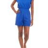 Budget 🔔 Cabana by Crown & Ivy™ Open Back Romper 🤩 -Champion® Sales Store Belk 1613