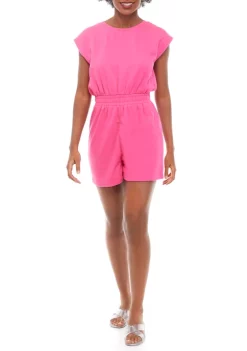 Budget 🔔 Cabana by Crown & Ivy™ Open Back Romper 🤩 -Champion® Sales Store Belk 1615