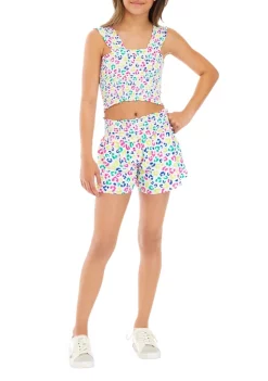 Best Pirce 👍 Cabana by Crown & Ivy™ 👧 Girls 7-16 Smocked Set 👏