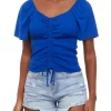 Buy ⌛ Cabana by Crown & Ivy™ Juniors' Cinched Front Top 🌟 1 Buy ⌛ Cabana by Crown & Ivy™ Juniors' Cinched Front Top 🌟 -Champion® Sales Store Belk 1649