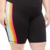 Brand new ✔️ Cabana by Crown & Ivy™ Plus Size Side Striped Bike Shorts 🎉 -Champion® Sales Store Belk 1656