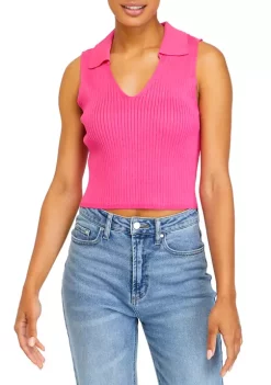Best reviews of 😀 Cabana by Crown & Ivy™ Juniors' Sleeveless Collared Rib Sweater 😉 -Champion® Sales Store Belk 1673