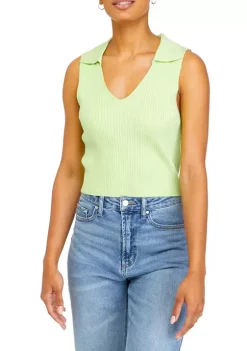 Best reviews of 😀 Cabana by Crown & Ivy™ Juniors' Sleeveless Collared Rib Sweater 😉 -Champion® Sales Store Belk 1676