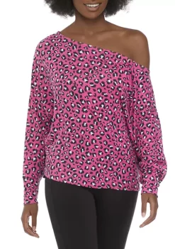 Best Pirce 😀 Cabana by Crown & Ivy™ 👩 Women's Long Dolman Sleeve Top 👏 -Champion® Sales Store Belk 1696