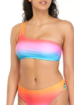 Best reviews of 👍 Cabana by Crown & Ivy™ Tie Dye Boralis One Shoulder Swim Top ✨ -Champion® Sales Store Belk 1716