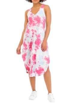 Deals ⌛ Cabana by Crown & Ivy™ Tie Dye Midi 👗 Dress ⌛ -Champion® Sales Store Belk 1720