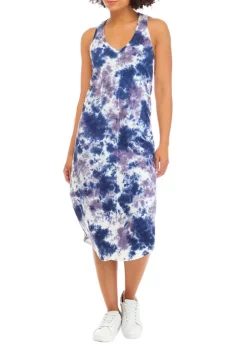 Deals ⌛ Cabana by Crown & Ivy™ Tie Dye Midi 👗 Dress ⌛ -Champion® Sales Store Belk 1721