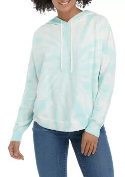 New 🎉 Cabana by Crown & Ivy™ 👩 Women's Dyed Long Sleeve Sweater Hoodie ✨