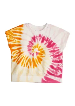 Discount ✔️ Cabana by Crown & Ivy™ 👧 Girls 7-16 Dolman Sleeve Tie Dye 👚 Shirt 🤩