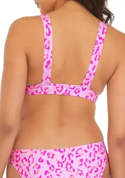 Top 10 🛒 Cabana by Crown & Ivy™ Jungle Cat Swim Bralette ✨ -Champion® Sales Store Belk 1864