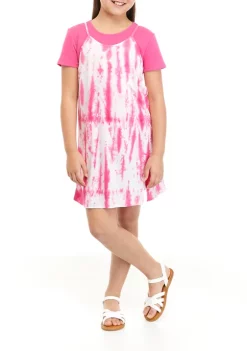 Best reviews of 🌟 Cabana by Crown & Ivy™ 👧 Girls 7-16 Tie Dye Slip 👗 Dress ✔️