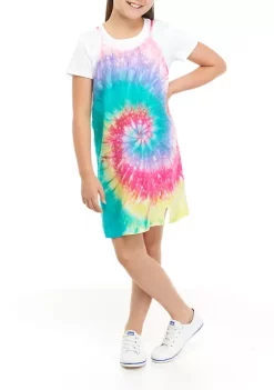 Best reviews of 🌟 Cabana by Crown & Ivy™ 👧 Girls 7-16 Tie Dye Slip 👗 Dress ✔️ -Champion® Sales Store Belk 1890