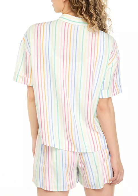 Deals 🎁 Cabana by Crown & Ivy™ Juniors' Short Sleeve Woven Button Down 👚 Shirt ❤️ 4 Deals 🎁 Cabana by Crown & Ivy™ Juniors' Short Sleeve Woven Button Down 👚 Shirt ❤️ - Image 2