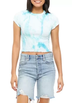 Flash Sale ✔️ Cabana by Crown & Ivy™ Juniors' Short Sleeve Smocked T-Shirt ✨ 11 Flash Sale ✔️ Cabana by Crown & Ivy™ Juniors' Short Sleeve Smocked T-Shirt ✨ -Champion® Sales Store Belk 1947