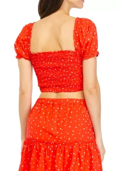 Buy 🧨 Cabana by Crown & Ivy™ Juniors' Puff Sleeve Top 😉 -Champion® Sales Store Belk 1949