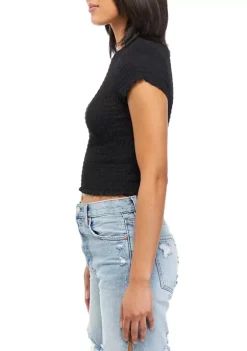 Deals 🤩 Cabana by Crown & Ivy™ Juniors' Short Sleeve Smocked T-Shirt 💯 9 Deals 🤩 Cabana by Crown & Ivy™ Juniors' Short Sleeve Smocked T-Shirt 💯 -Champion® Sales Store Belk 1971