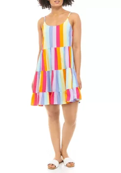 Hot Sale 🤩 Cabana by Crown & Ivy™ Juniors' Tiered Tank 👗 Dress ⌛ -Champion® Sales Store Belk 1983