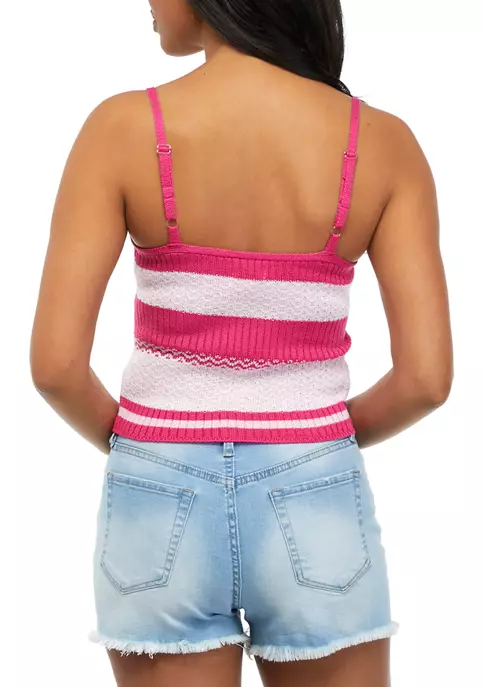 Best Pirce 💯 Cabana by Crown & Ivy™ Juniors' Sleeveless Striped Sweater ⌛ 4 Best Pirce 💯 Cabana by Crown & Ivy™ Juniors' Sleeveless Striped Sweater ⌛ - Image 2