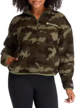 Best reviews of ⭐ Champion® Cozy High Pile Quarter Zip Pullover - Print 😍