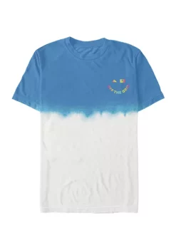 Buy 🥰 Cabana by Crown & Ivy™ Short Sleeve Dip Dyed Smiley Graphic T-Shirt 🔔 -Champion® Sales Store Belk 2066